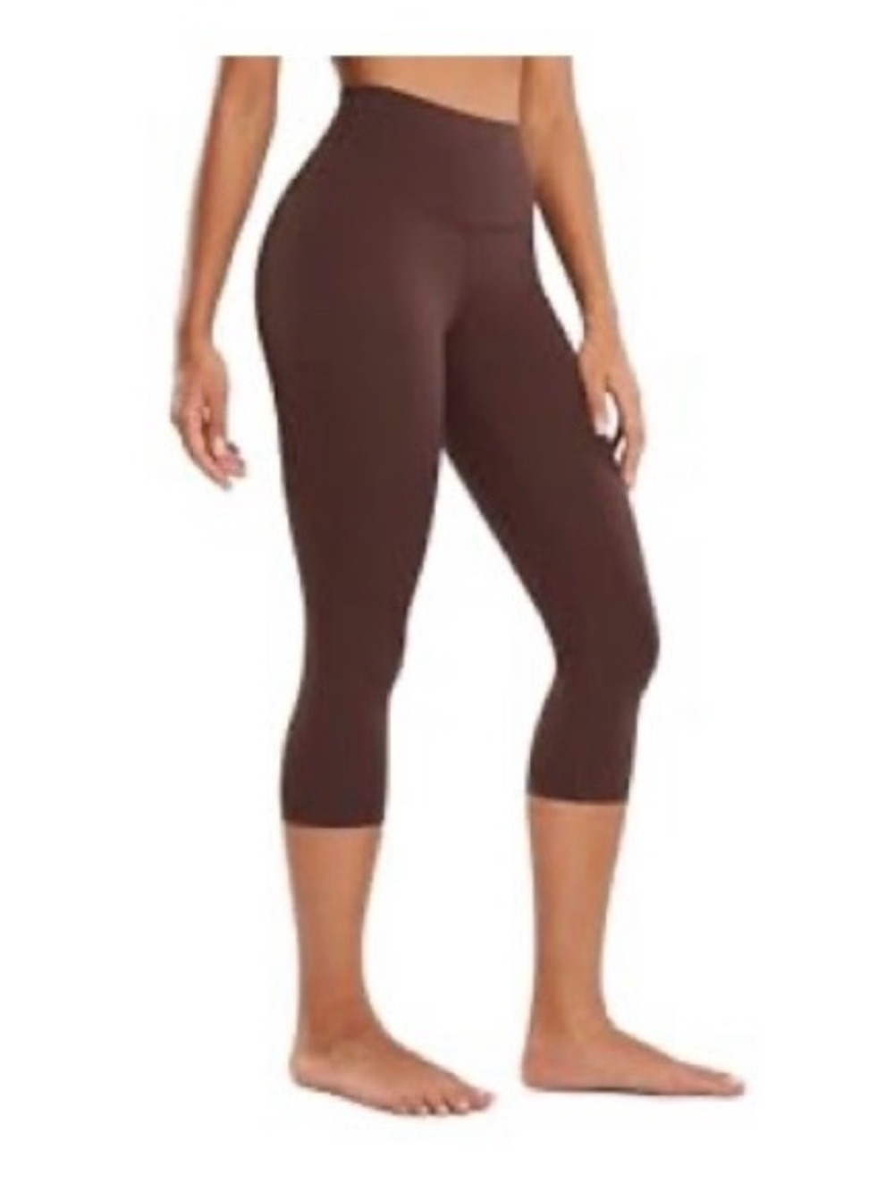 CRZ Yoga High-Rise Brown Capri Leggings